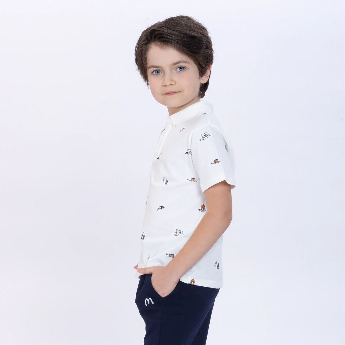 Printed Polo Shirt for Boys Image