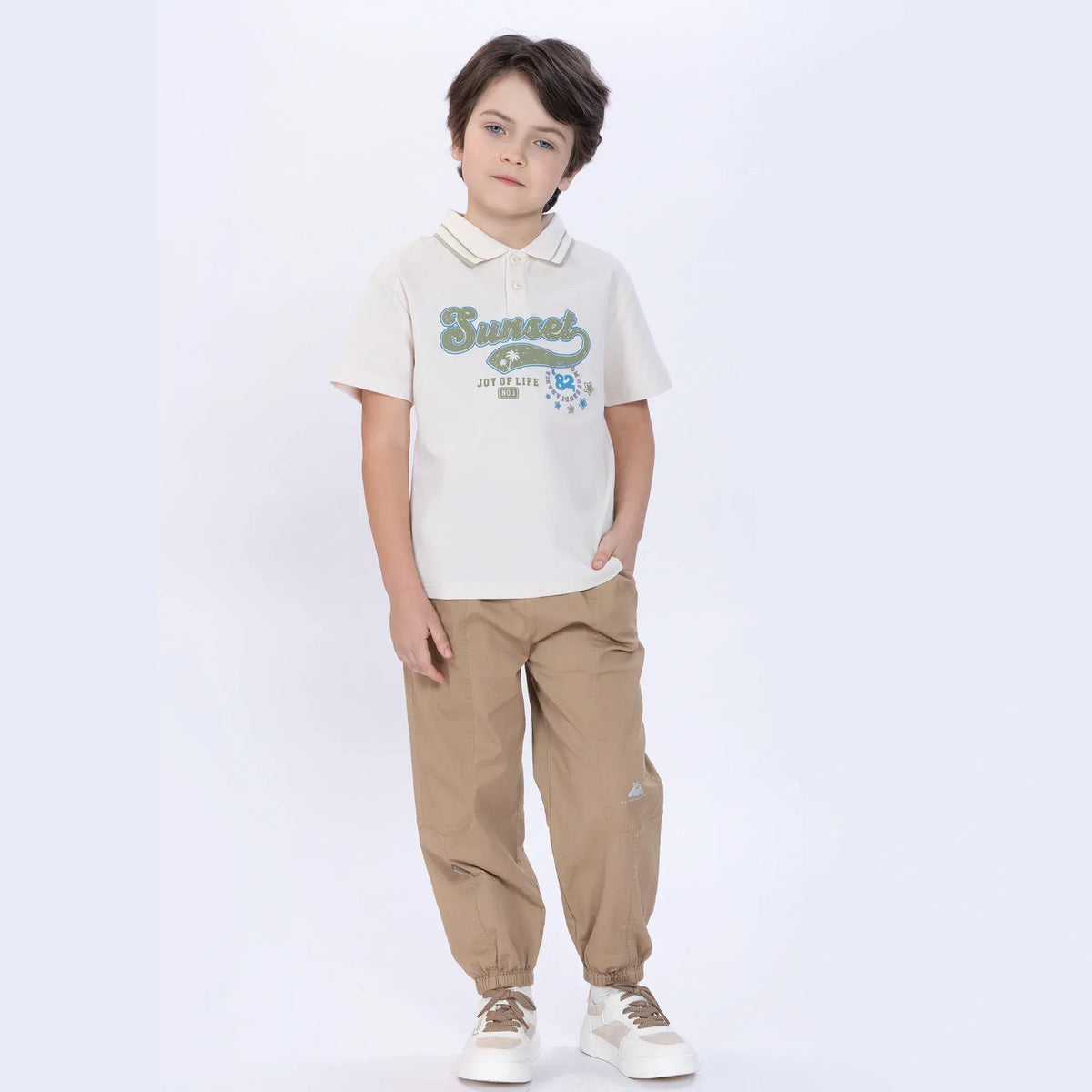 Printed Polo Shirt for Boys Image