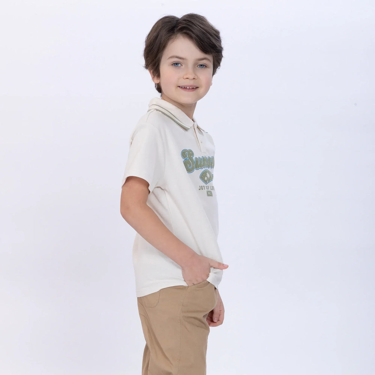 Printed Polo Shirt for Boys Image