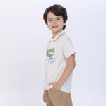 Printed Polo Shirt for Boys Image