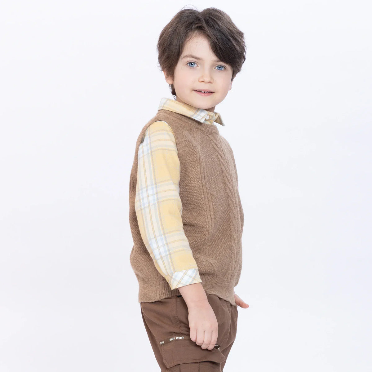Jacquard Waistcoat for Boys Image