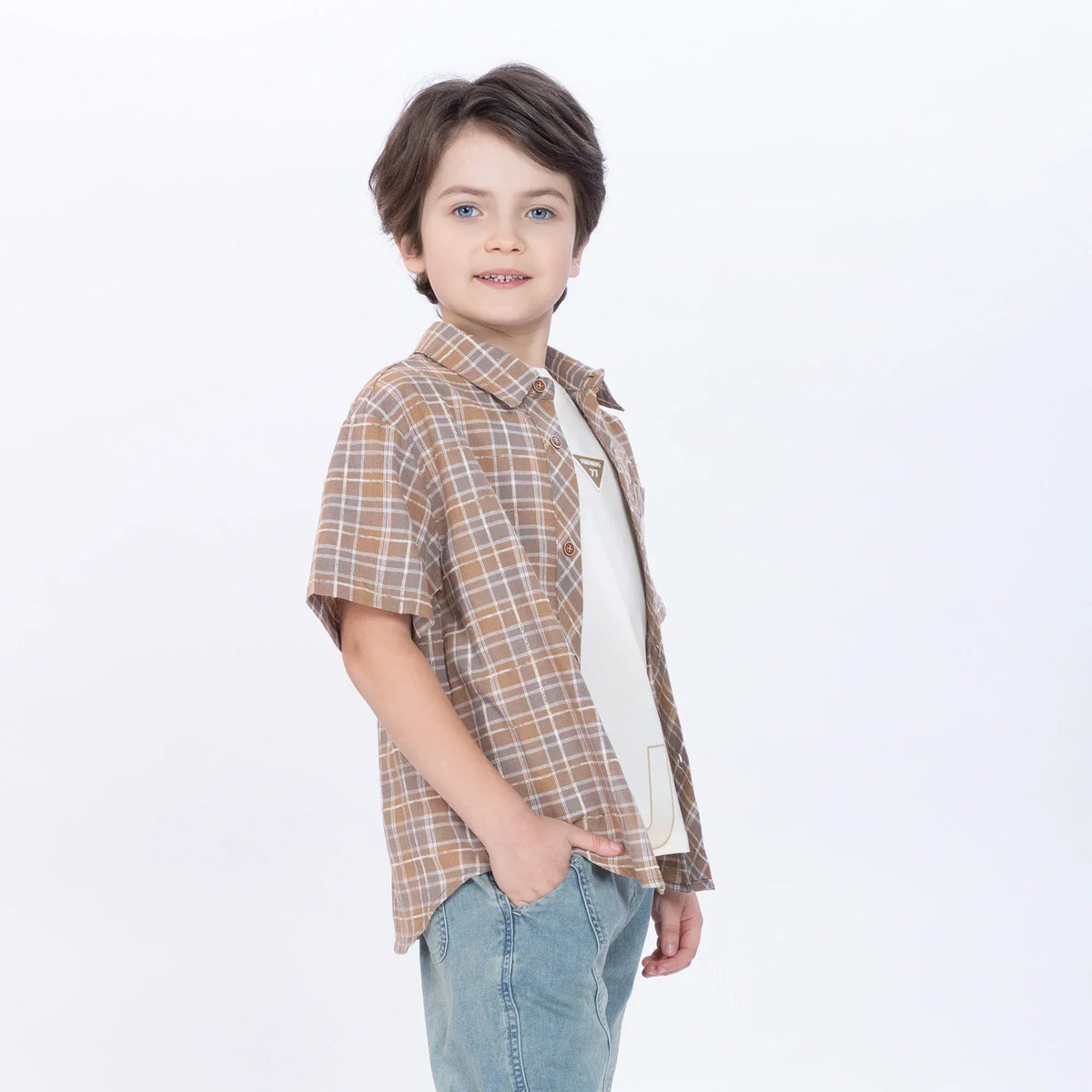 Checked Shirt for Boys Image