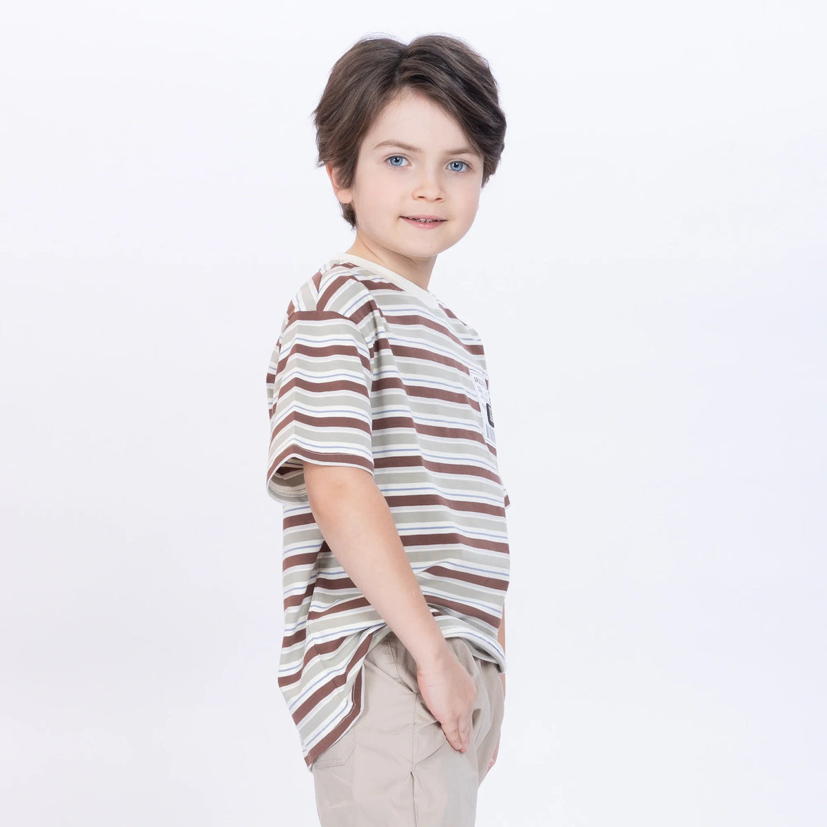 Striped T.Shirt for Boys Image