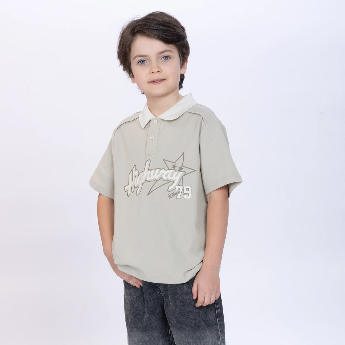 Printed Polo Shirt for Boys Image