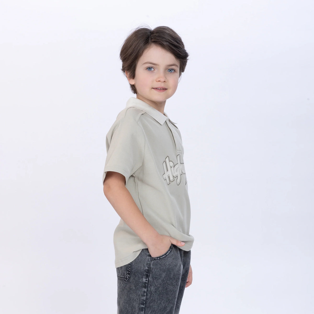 Printed Polo Shirt for Boys Image