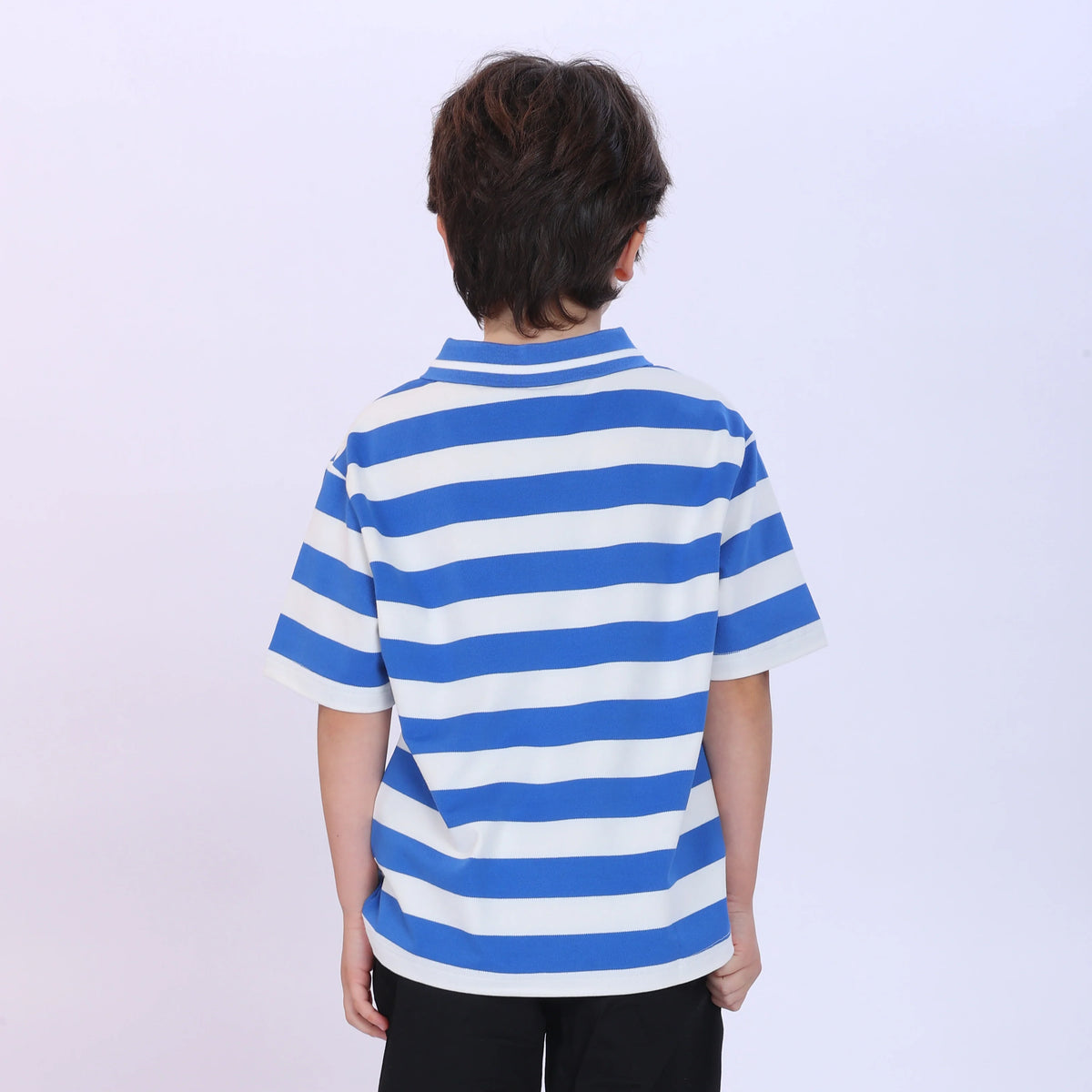 Striped Polo Shirt for Boys Image