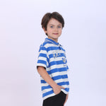 Striped Polo Shirt for Boys Image