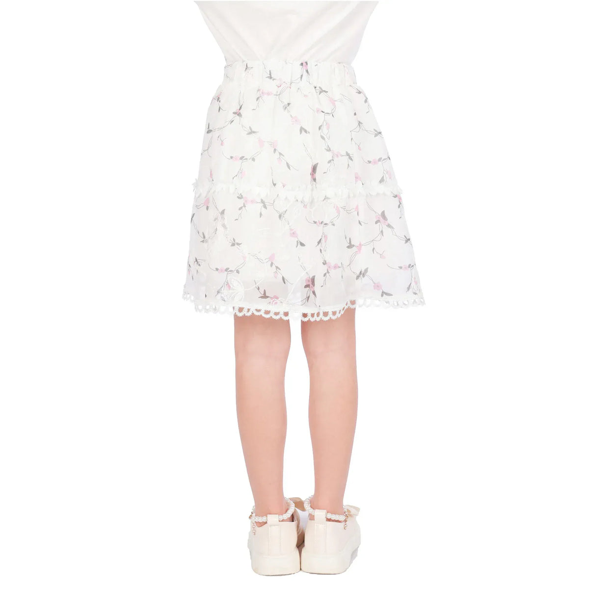 Floral Classic Skirt for Girls Image