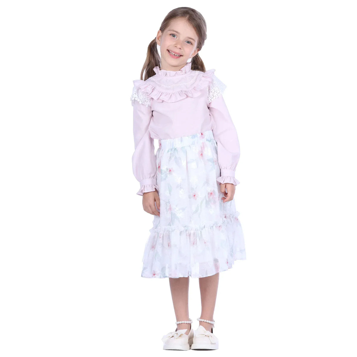 Floral Classic Skirt for Girls Image