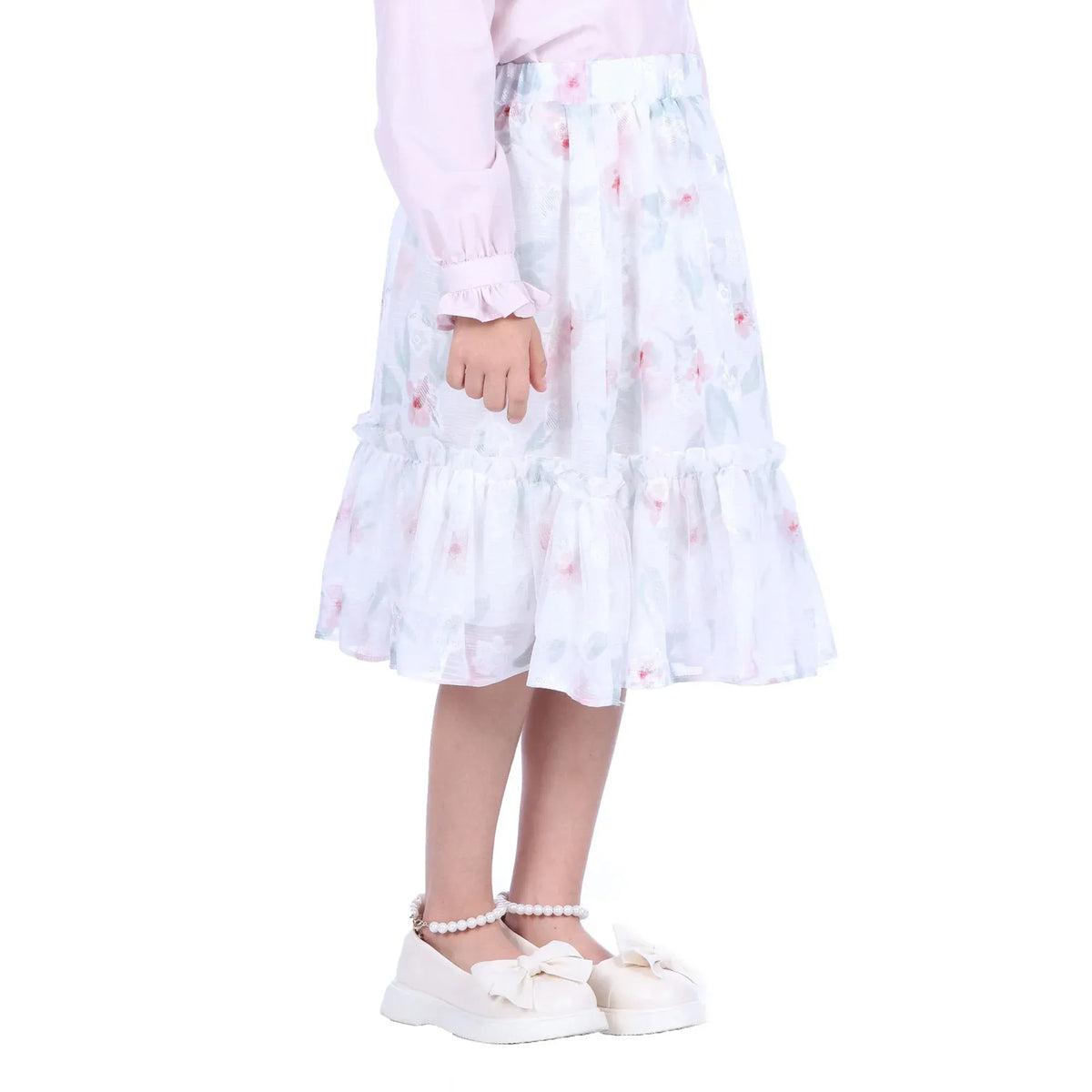 Floral Classic Skirt for Girls Image