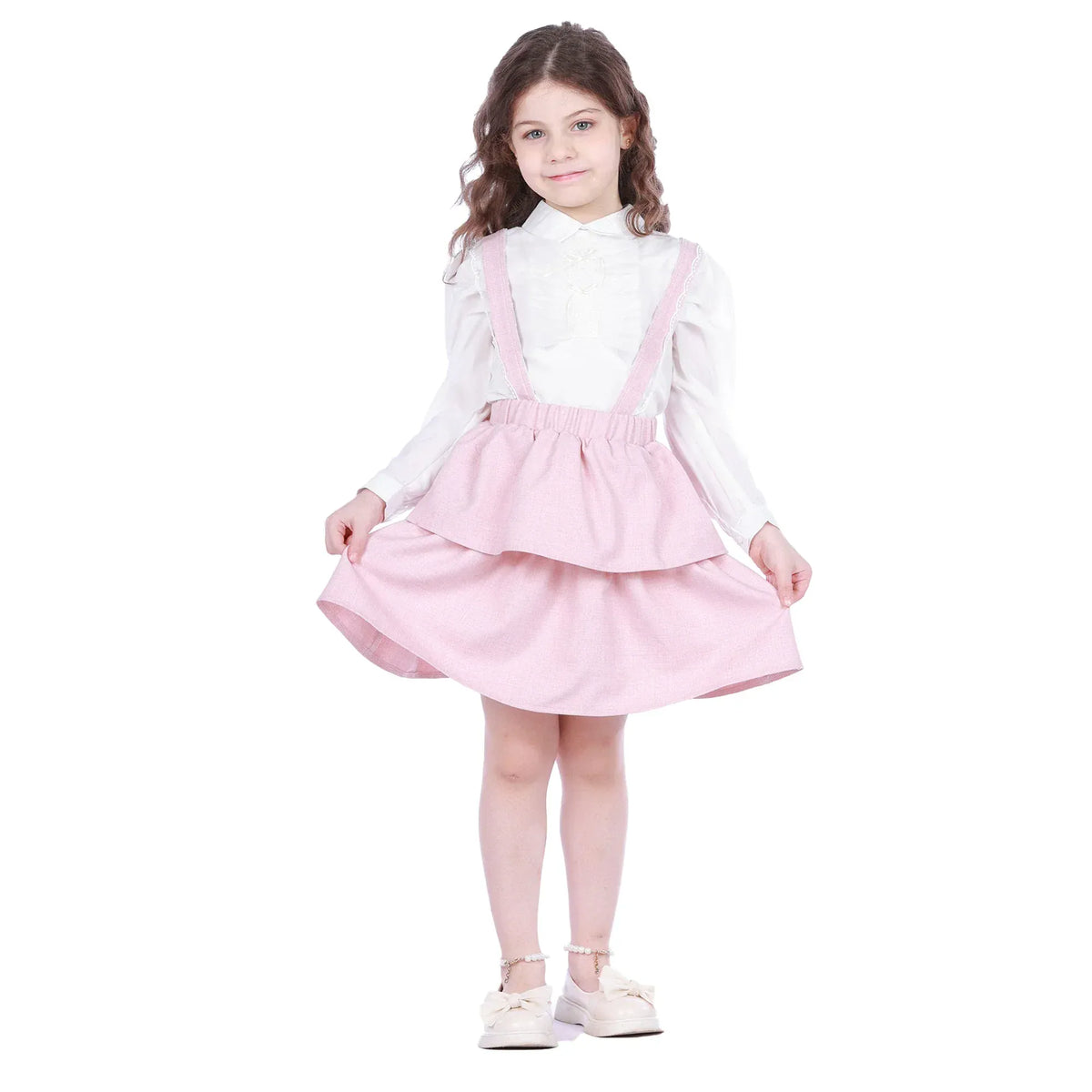 Solid Classic Skirt for Girls Image