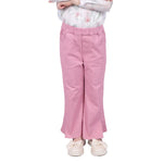 Pink Plain Classic Pants for Girls Image