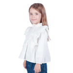 Laced Classic Blouse for Girls Image