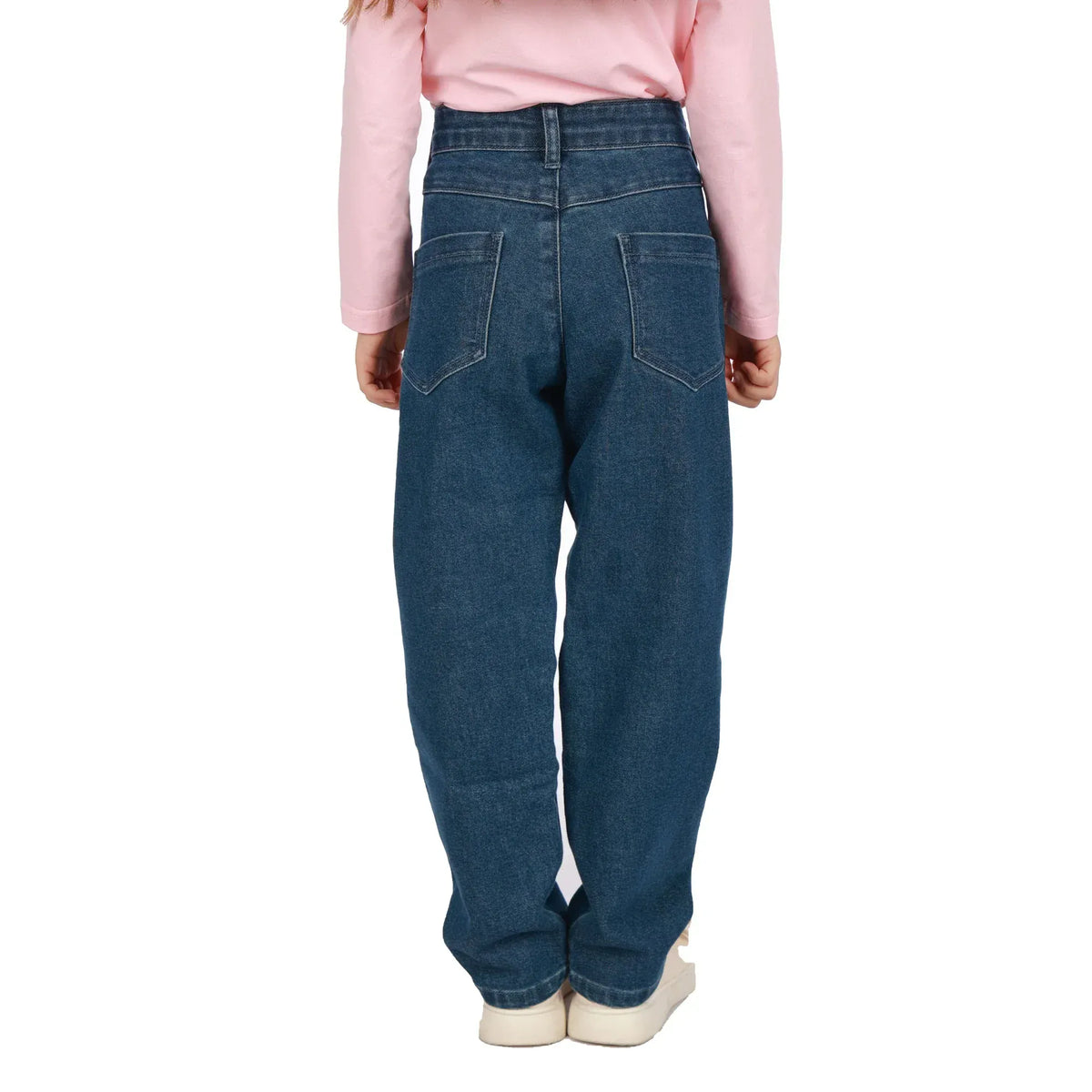 Washed Jeans Classic Pants for Girls Image