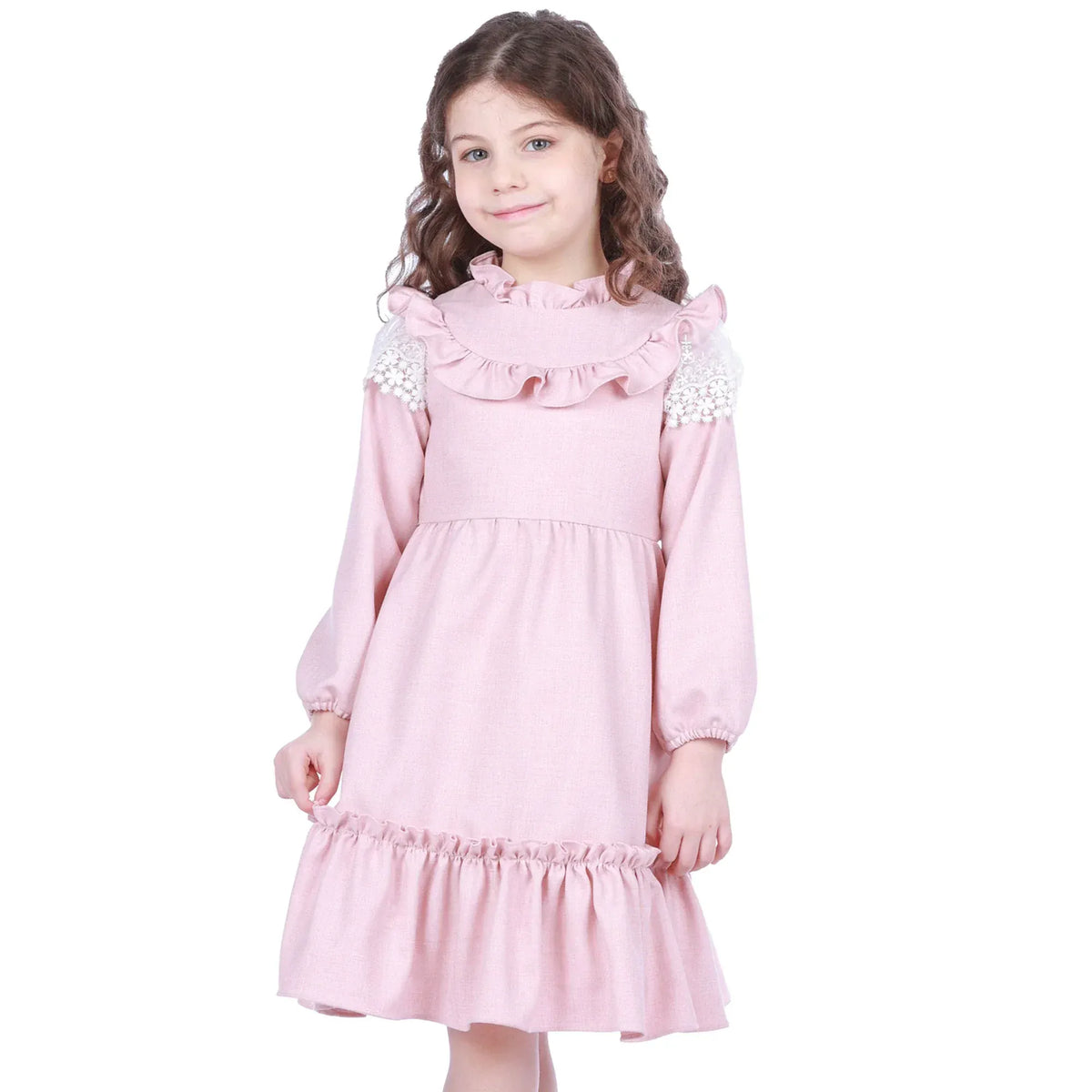 Laced Classic Dress for Girls Image