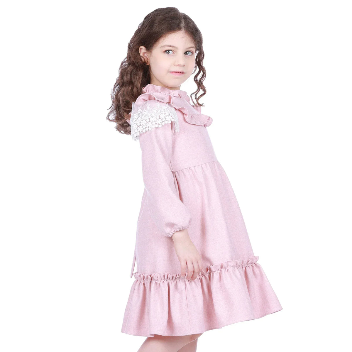 Laced Classic Dress for Girls Image