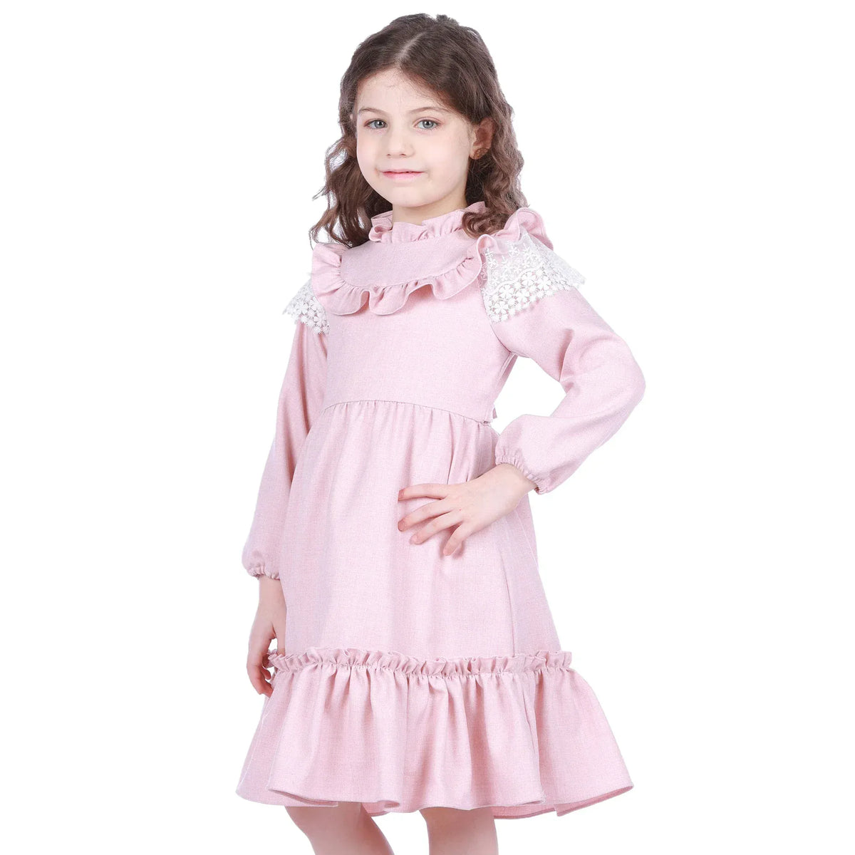Laced Classic Dress for Girls Image