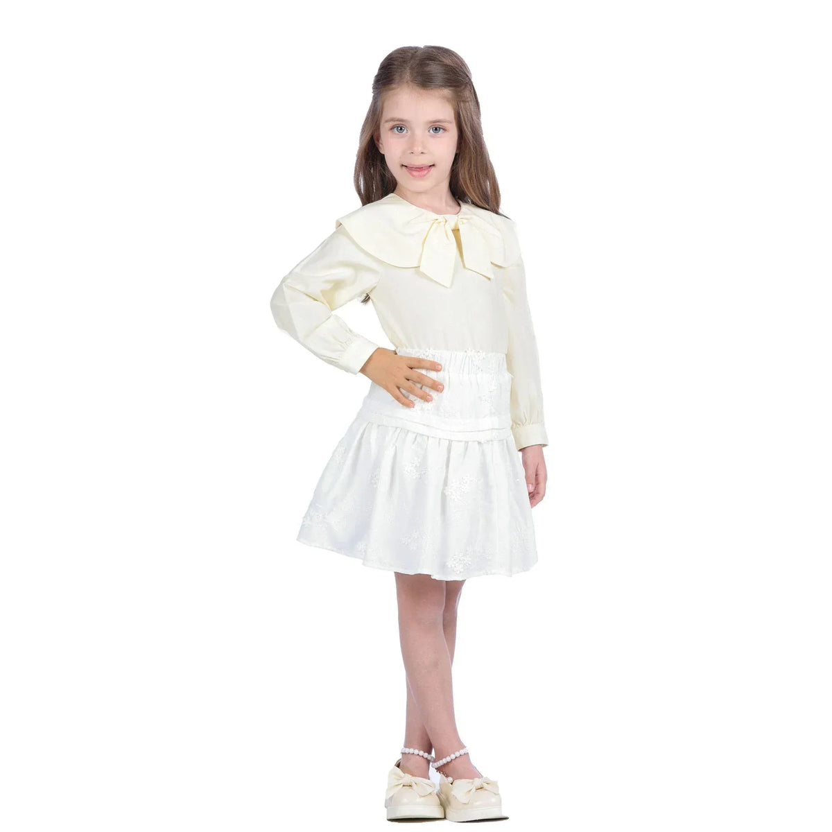 Plain Classic Blouse for Girls Image