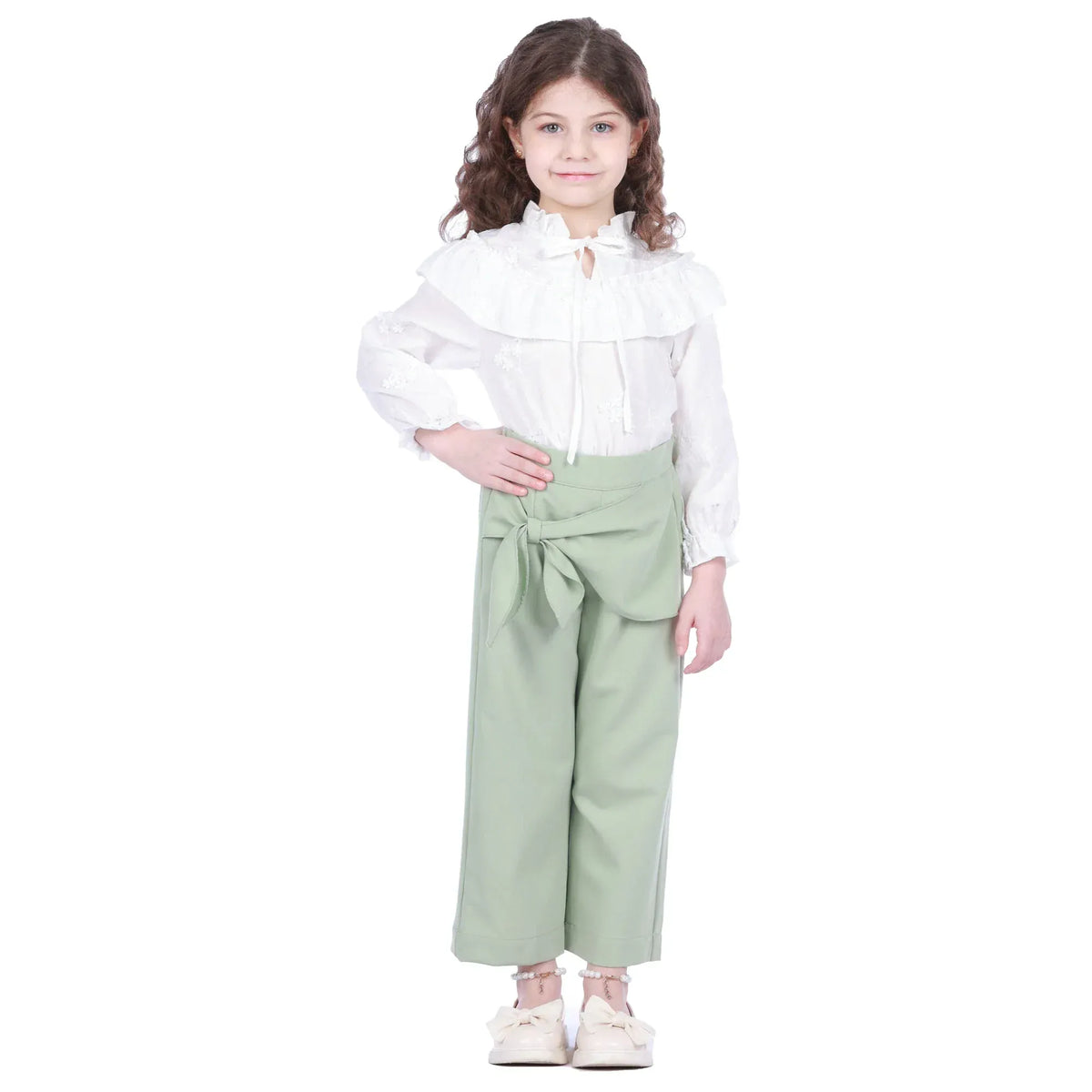 Plain Classic Pants for Girls Image