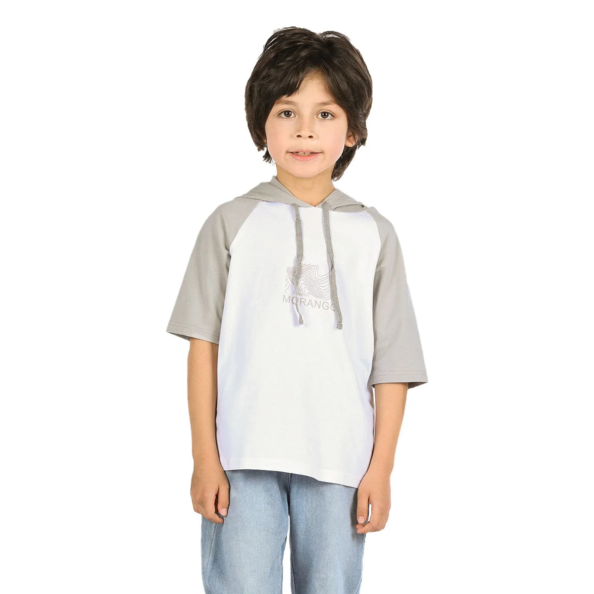 Grey Printed Classic T.Shirt for Boys Image