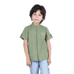 Green Badge Classic Shirt for Boys Image