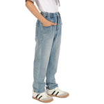 Washed Jeans Classic Pants for Boys Image