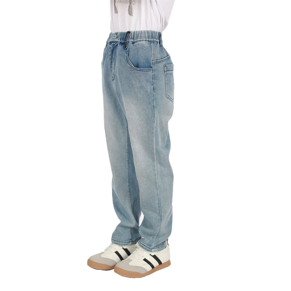 Washed Jeans Classic Pants for Boys Image