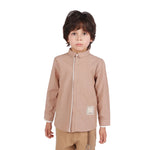 Brown Badge Classic Shirt for Boys Image