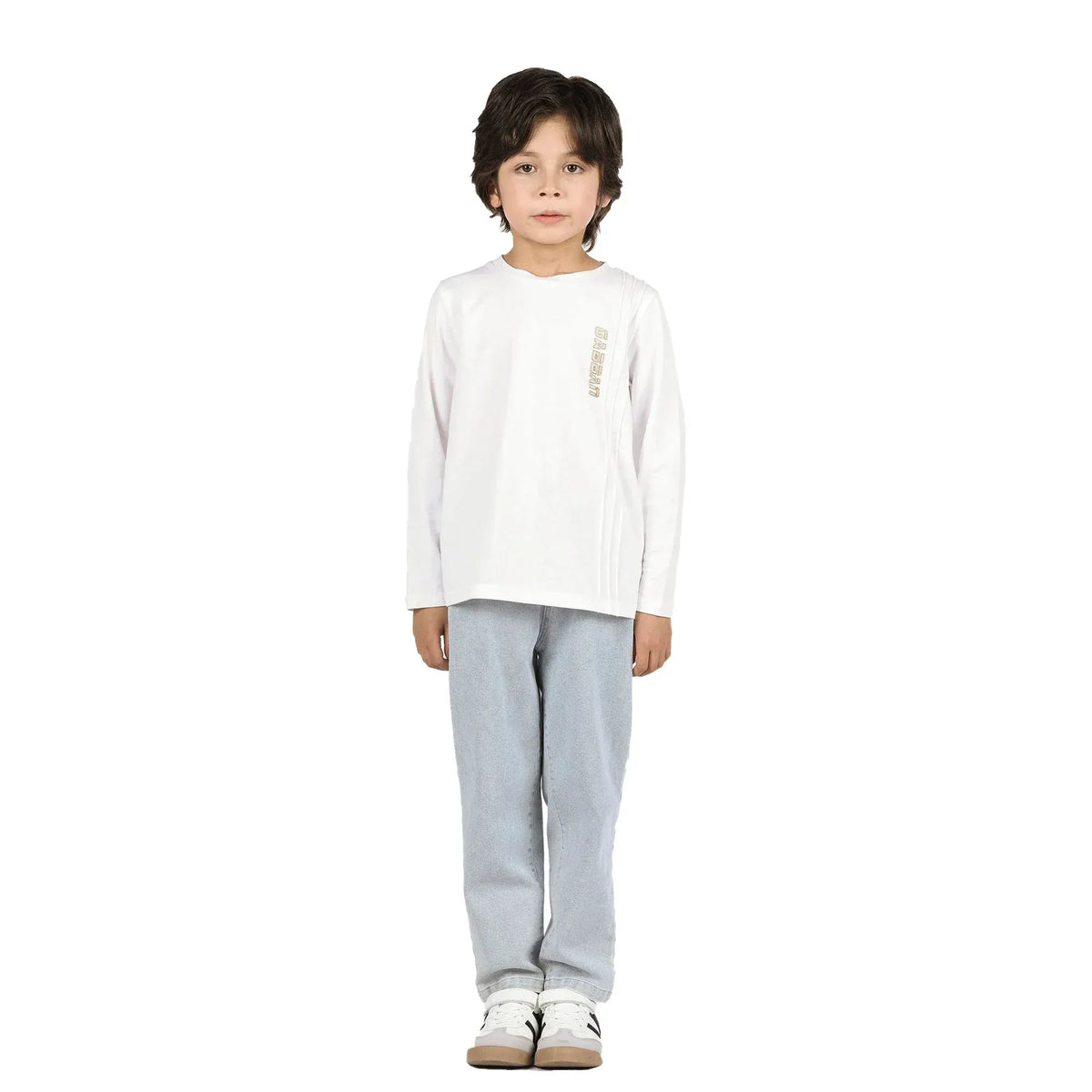 Washed Jeans Classic Pants for Boys Image