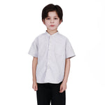 White Basic Shirt For Boys Image