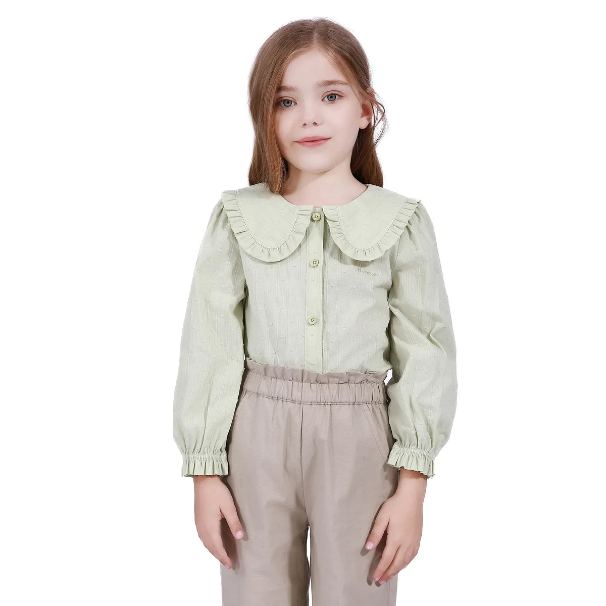 Bean Green Basic Shirt For Girls Image