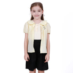 Light Yellow Basic Shirt For Girls Image