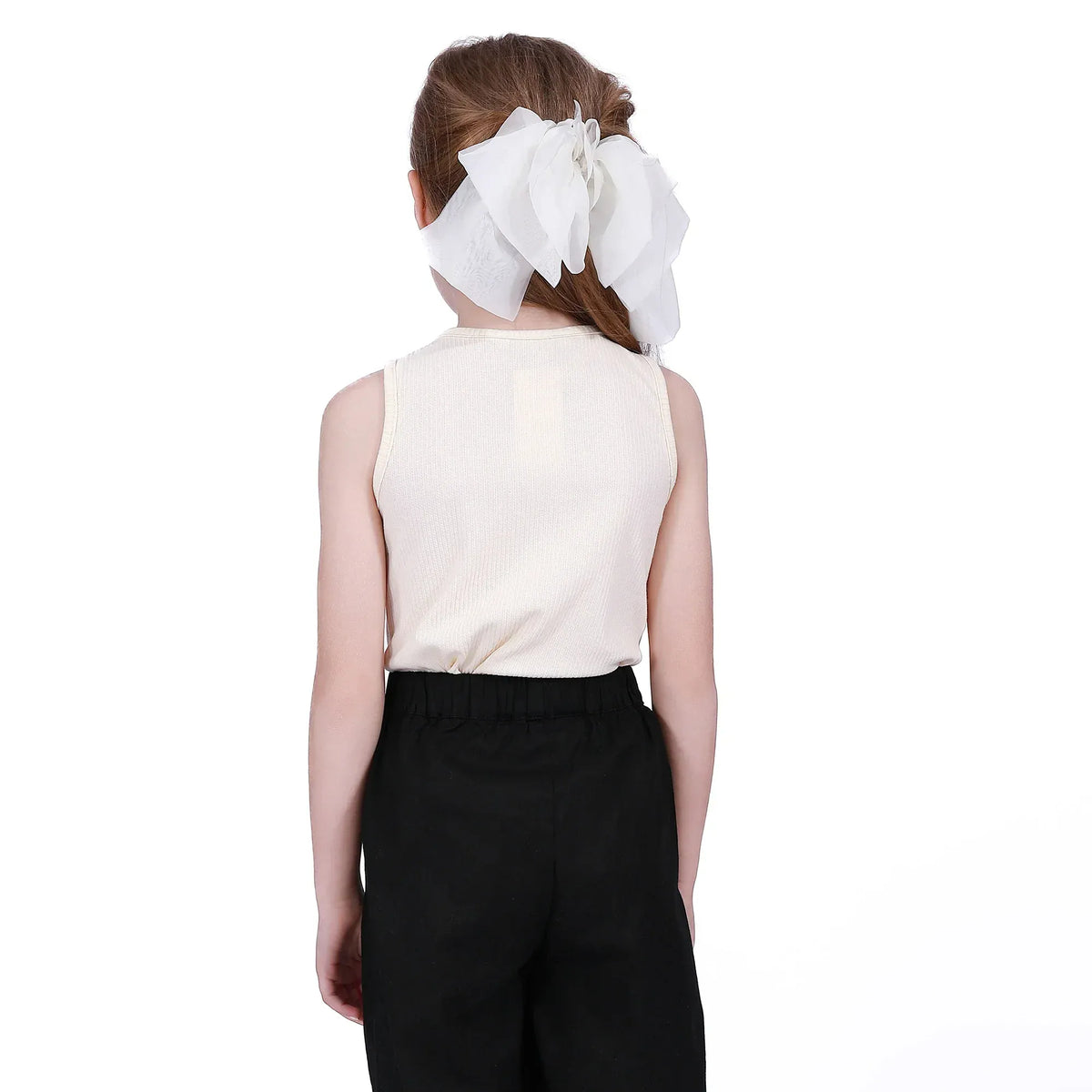 Basic Sleeveless T-Shirt For Girls Image