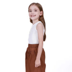 Basic Sleeveless T-Shirt For Girls Image