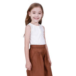 Basic Sleeveless T-Shirt For Girls Image