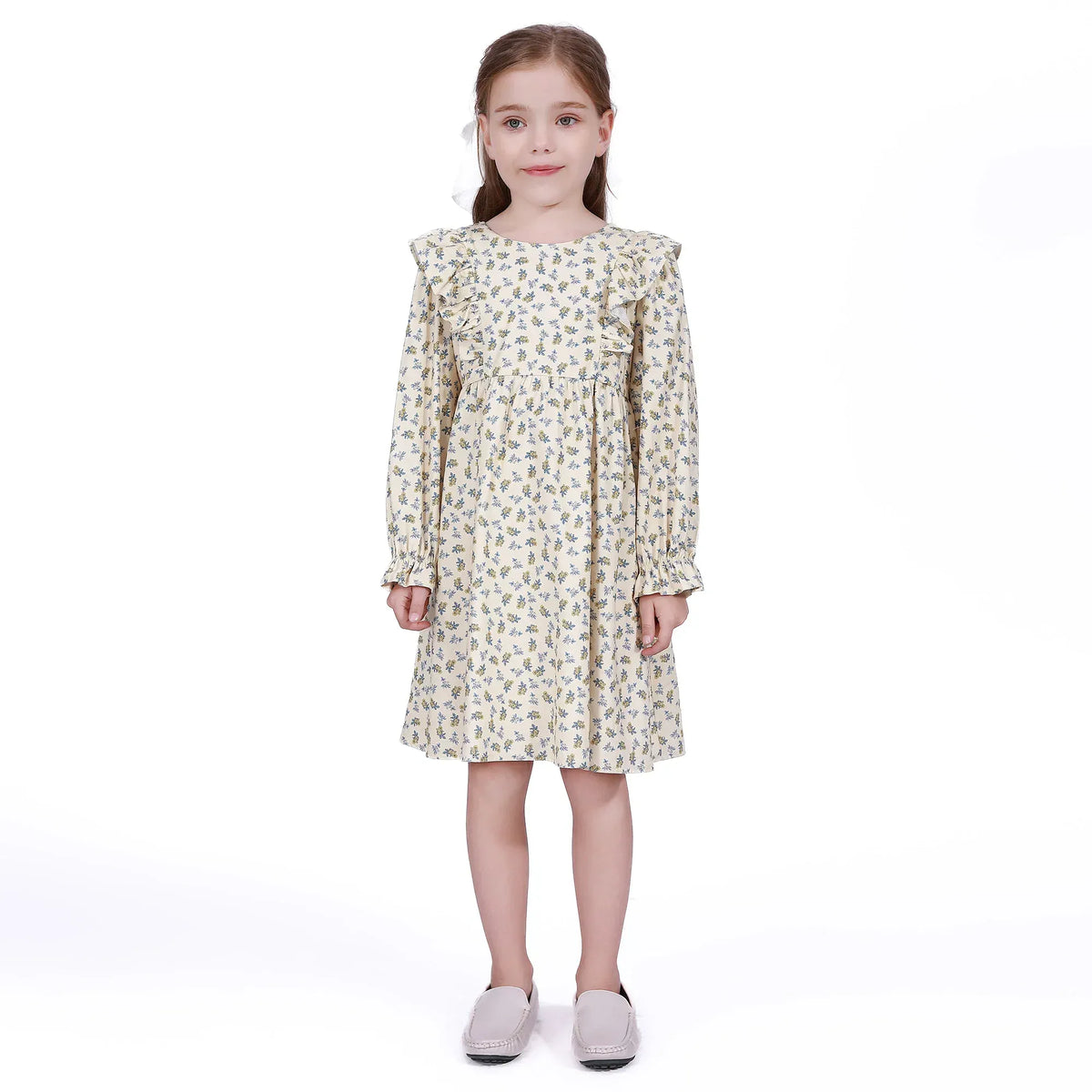 Yellow Basic Dress For Girls Image