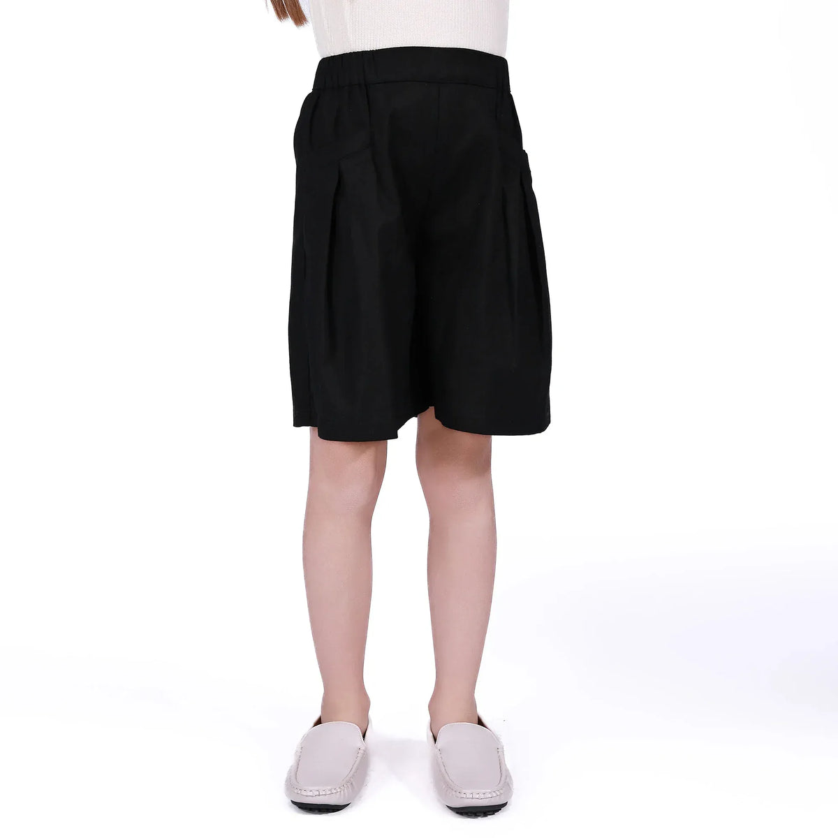 Black Basic Shorts For Girls Image