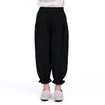 Black Basic Pants For Girls Image
