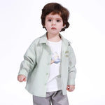 Light Green Street Look Shirt For Baby Boy Image