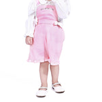 Pink Street Look Overalls For Baby Girl Image