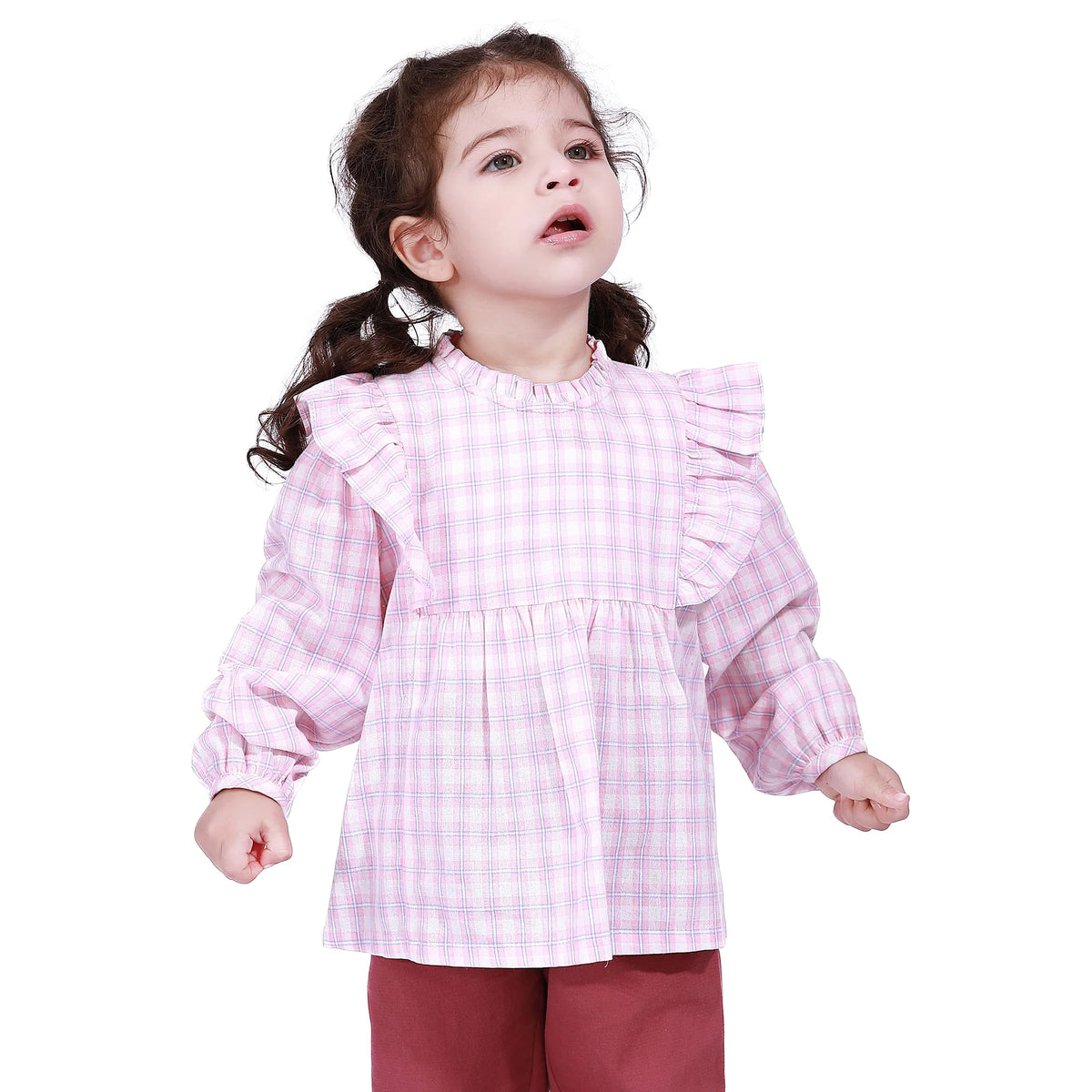 Pink Street Look Blouse For Baby Girl Image