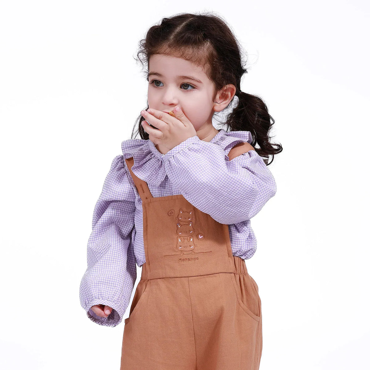 Light Purple Street Look Shirt For Baby Girl Image