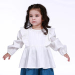 Off White Street Look Blouse For Baby Girl Image