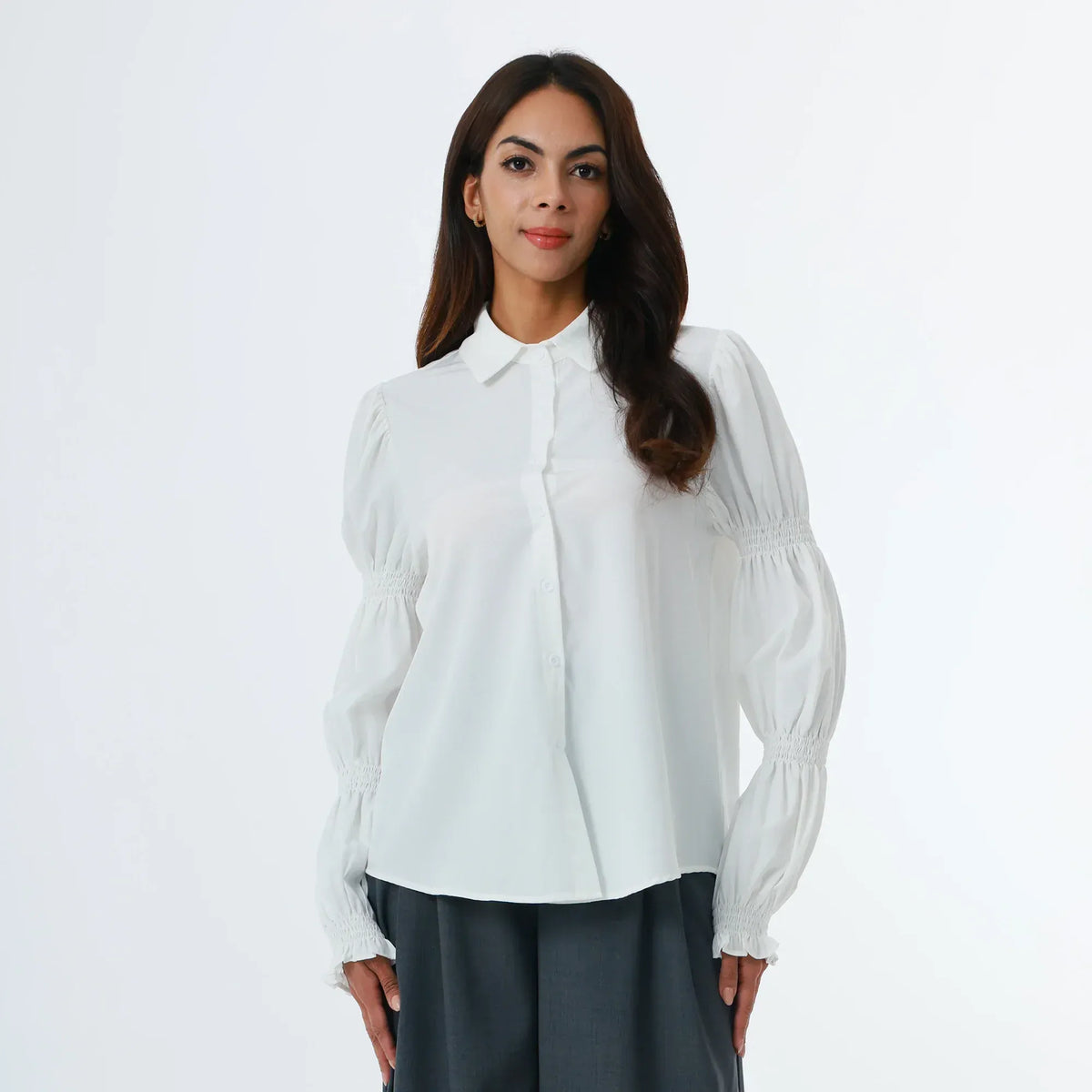 Off White Formal Shirt for Women Image