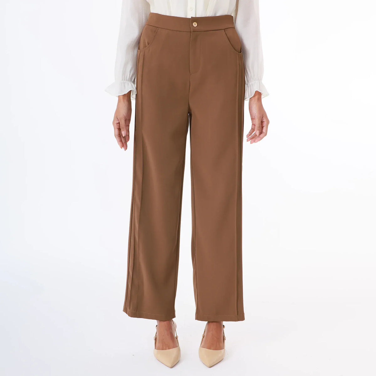 Brown Fashion Pants for Women Image