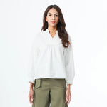 White Fashion Blouse for Women Image