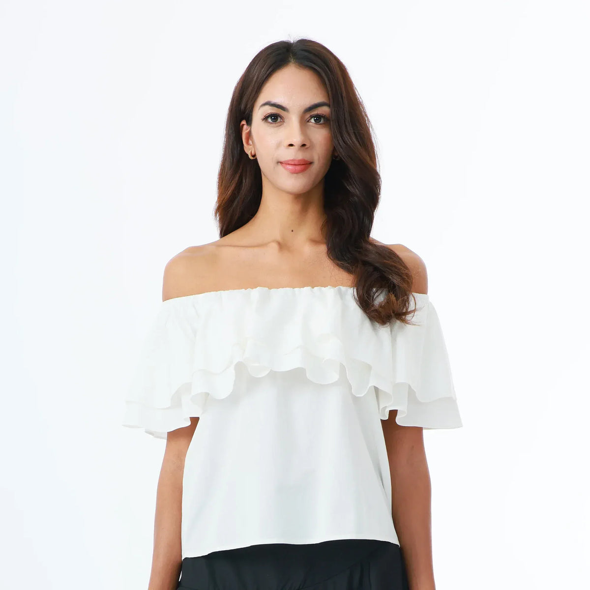 White Fashion Blouse for Women Image