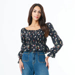 Black Fashion Blouse for Women Image