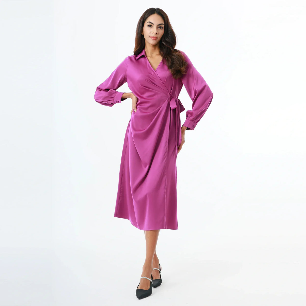 Purple Fashion Dress for Women Image
