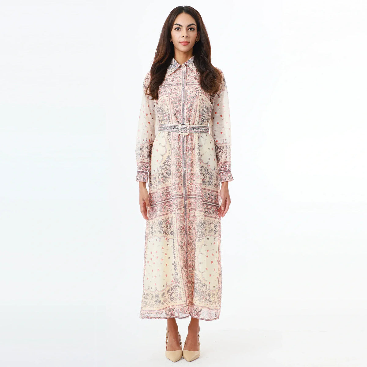 Beige Fashion Dress for Women Image
